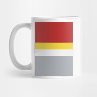 Liverpool Retro 1982 Red Yellow White Grey Hoops Mug